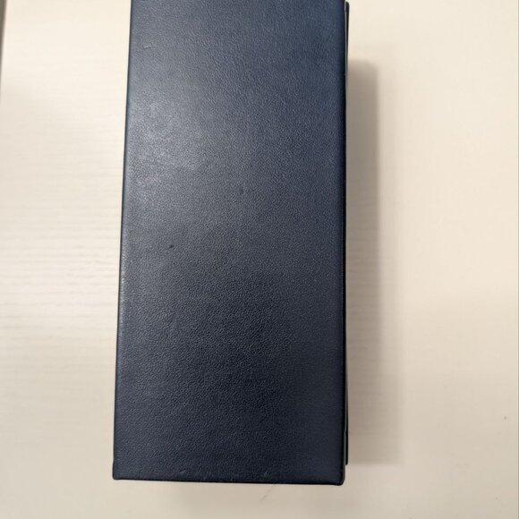 LOUIS VUITTON Navy Empty Box Sunglasses / glasses Case Magnetic Box 6.5x2.8x2.4” - Picture 5 of 7